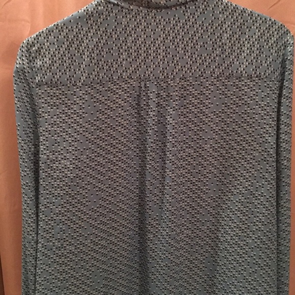 Halogen Bow Tie Top Black white blouse - Picture 2 of 4